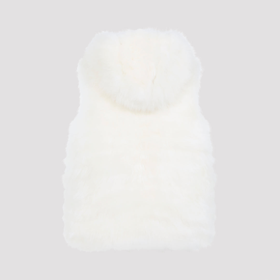 Yves Salomon Gilet - White | 759ec7fa2a2585350ee2d9bf48da0e959ac10660