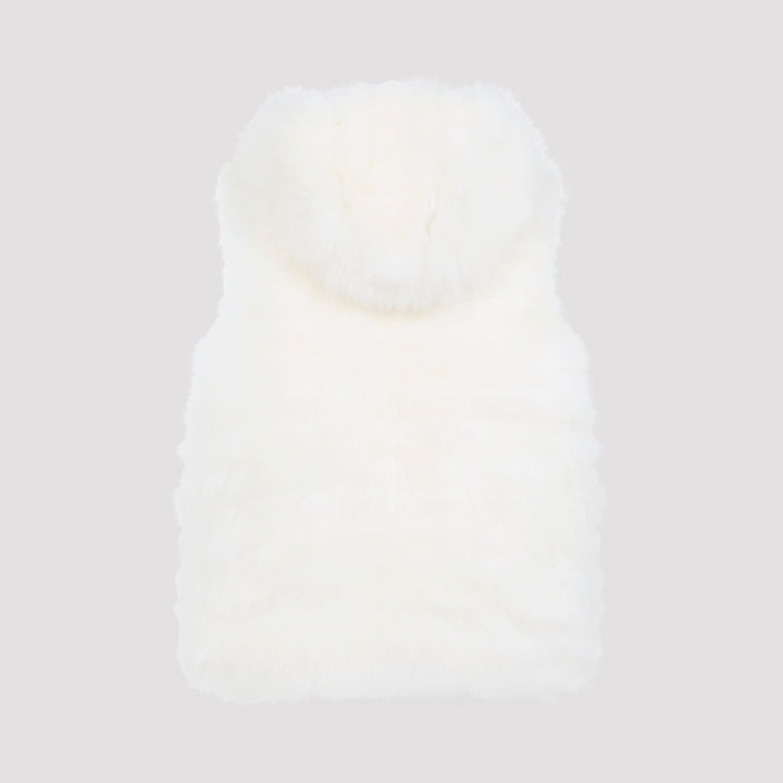 Yves Salomon Gilet - White | 759ec7fa2a2585350ee2d9bf48da0e959ac10660