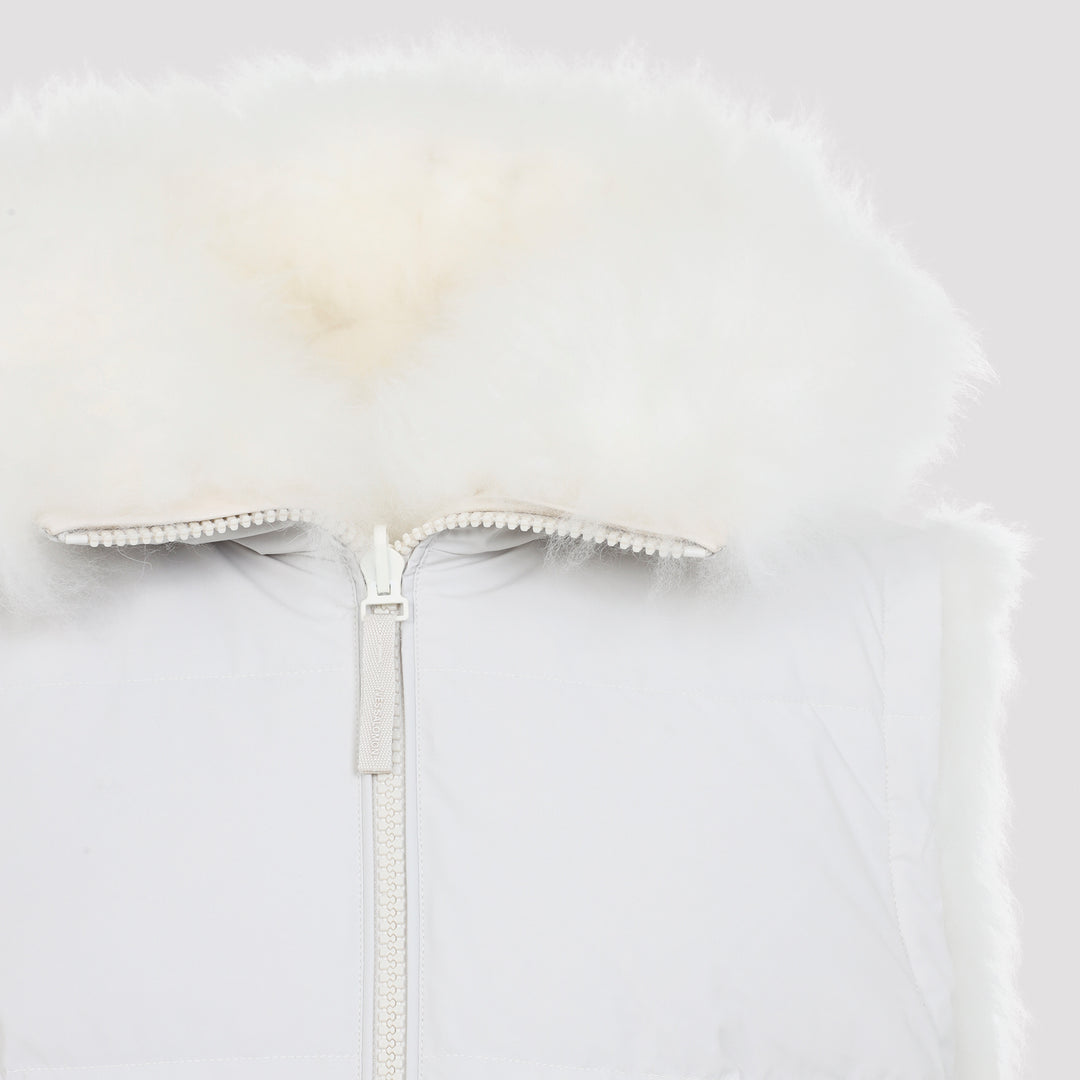 Yves Salomon Gilet - White | b1da3c82700aa4420c6518c716c277d507b12017