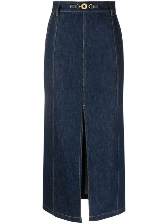 Midnight Blue Cotton Skirt