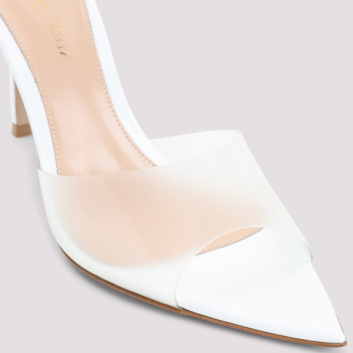 Gianvito Rossi Mules - White | dbf63b77aaa0135ee6ba62bb030114777a2a8006