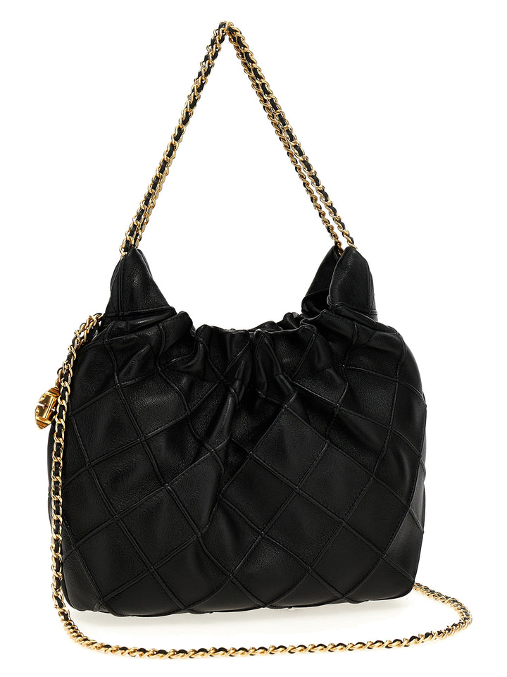 Tory Burch Fleming Mini Hand Bags - Black | 067677a01773348d853f2ecbfc2a74e37948b29a