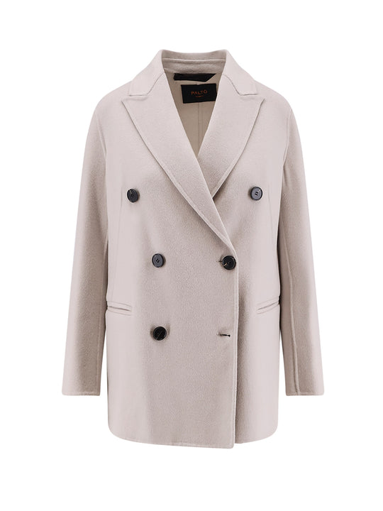 Ariella Double-Breasted Wool Coat