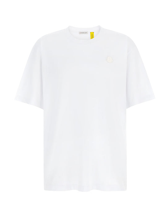 Cotton T-Shirt With Logo Patch On The Front