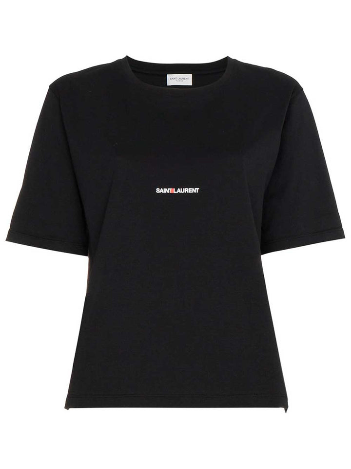 Saint Laurent Paris T-shirts - Black | 3fba02fc1a0bc2ab08a3883dcb0b703917239bfe
