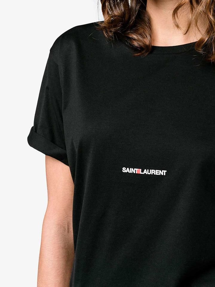 Saint Laurent Paris T-shirts - Black | 9612cbc11fb779503bcedd55d71ff4c841a96b7d