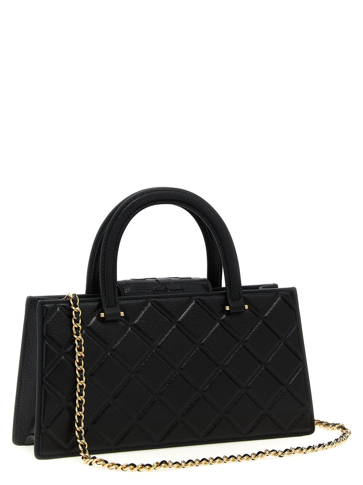 Tory Burch Fleming East-West Tote Bag - Black | 9f68eeca33ade662a6b591168eaf614df1161d98