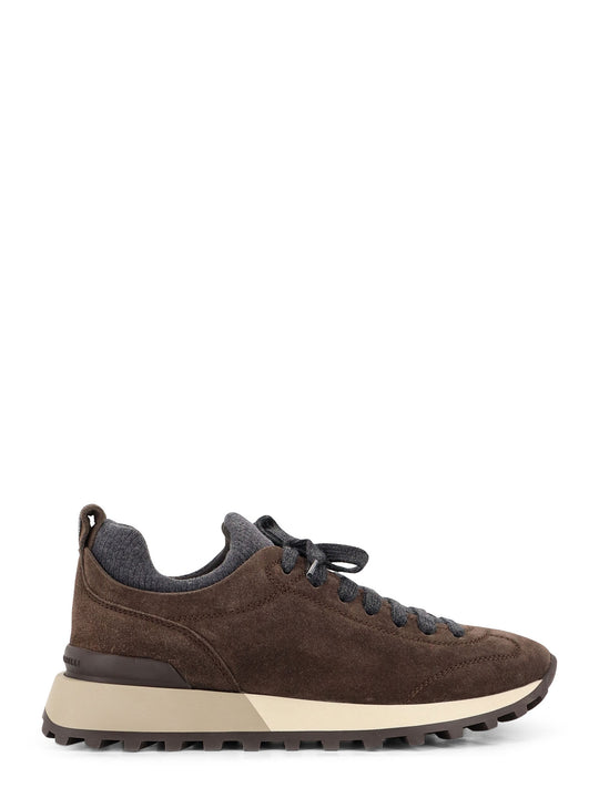 Suede Sneakers With Monili Detail On The Back
