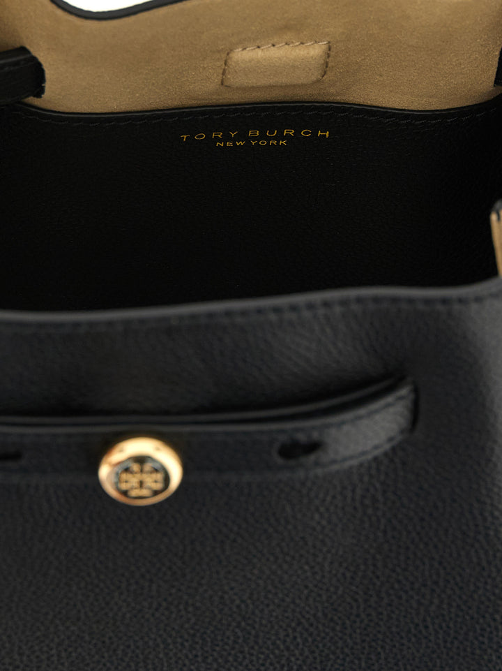 Tory Burch Romy Bucket Crossbody Bags - Black | 5d3a8fba92a3c96433cc0a953443f8d7385478fd
