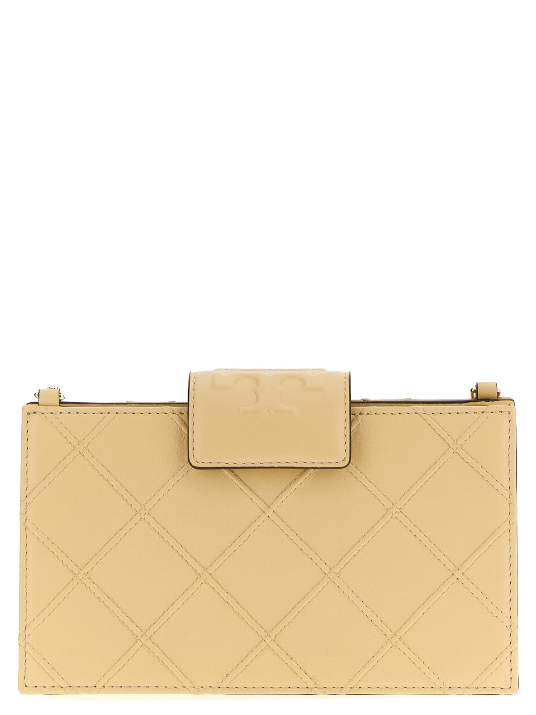 Tory Burch Fleming Wallets and Card Holders - Beige | b3360e96921b8537d5bc3e3d1ea3876bb7bcbbc5
