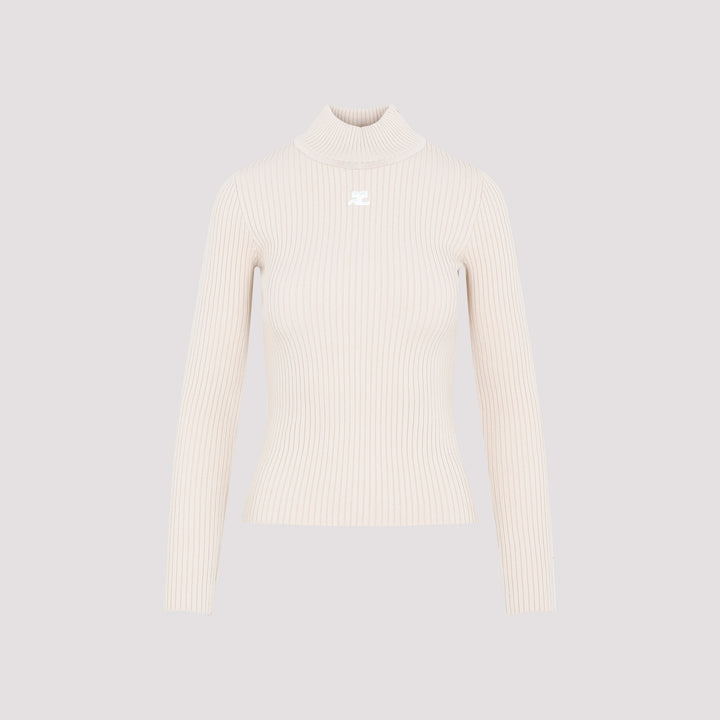 Courreges Pullover - Nude & Neutrals | 8bb56df872e5eeeb7df587aea16375f50e908e1c