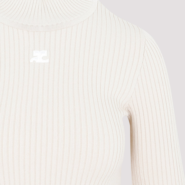 Courreges Pullover - Nude & Neutrals | 25c5fdc4477de131f5f7e46e1086941bfa616477