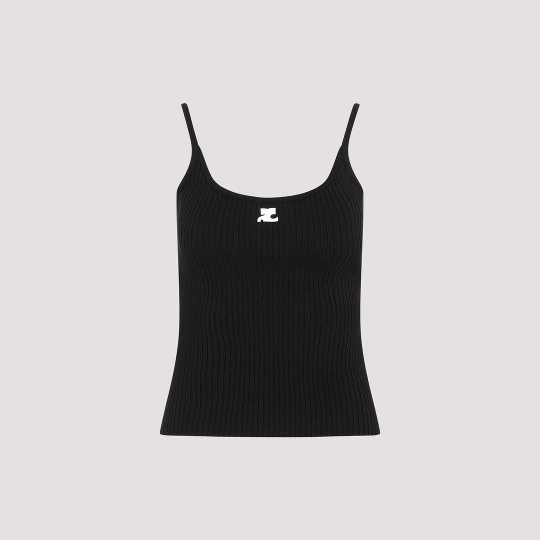 Courreges Vests & tanks - Black | 4ada1d11db5e24086b1bb53cd738f5ea548c9de3