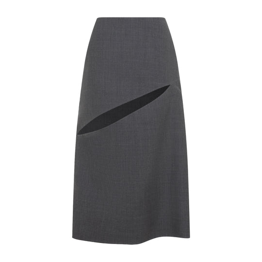 Midi Skirts Grey