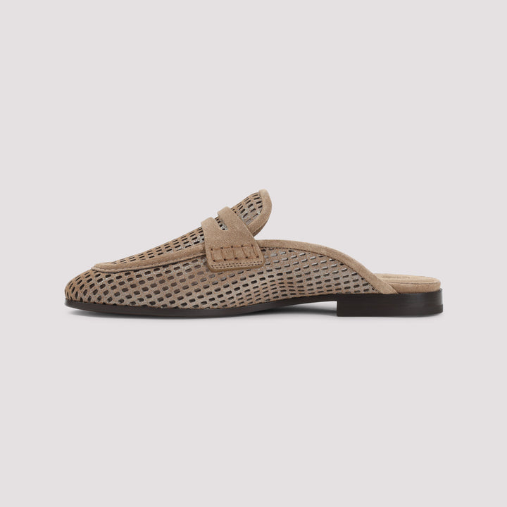 Brunello Cucinelli Mules - Nude & Neutrals | 082d4a6896fc4898eeb04ed667eb6f81cf58b5a0