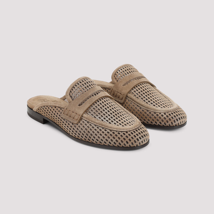 Brunello Cucinelli Mules - Nude & Neutrals | e659feb98e9efde1b004cb7a2d51b6a234920226
