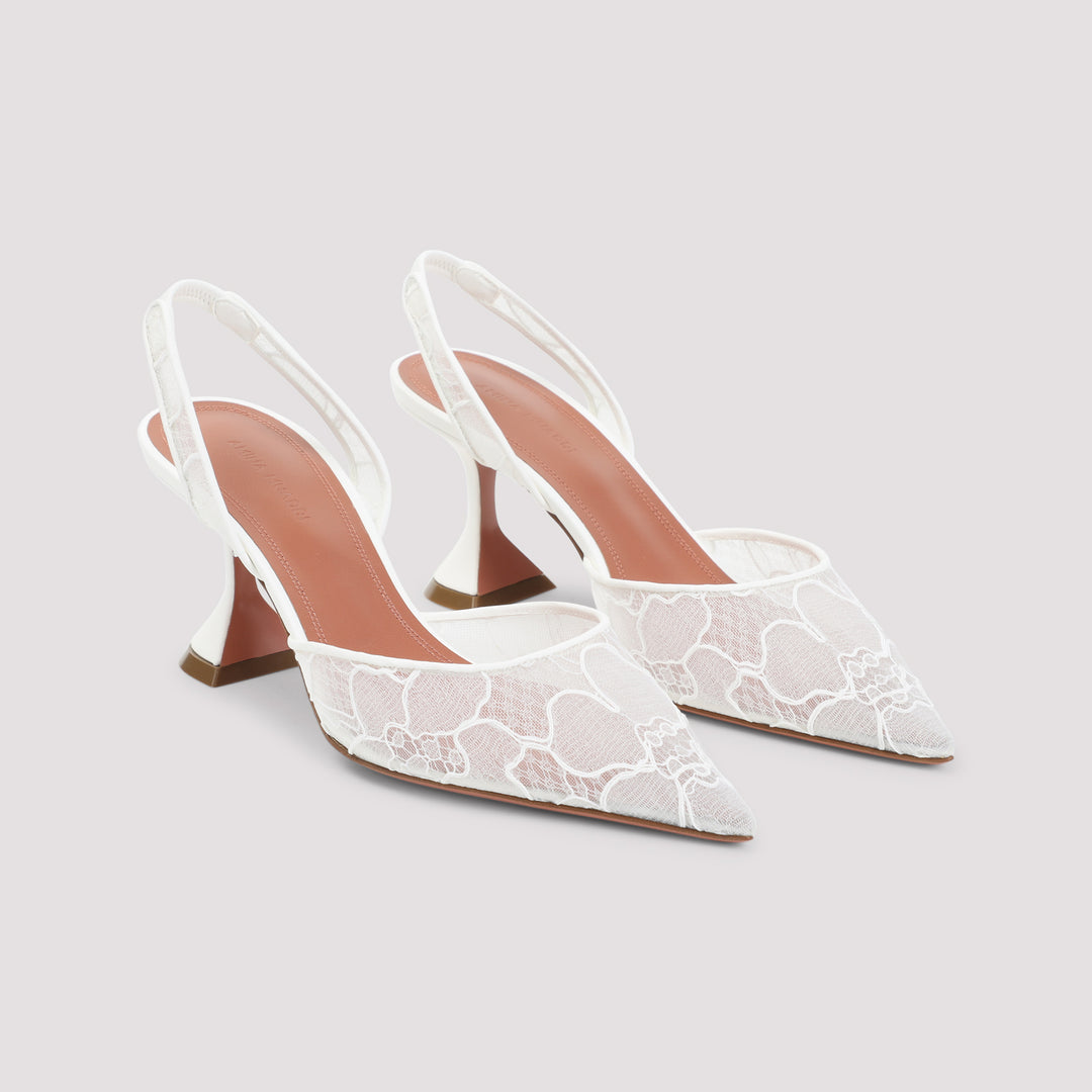 Amina Muaddi Mules - White | 6a5ed3366aa4a13b0dc8bb9dc4c1ed171b694f6c