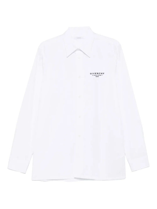 Classic Fit Shirt With Givenchy Logo Print