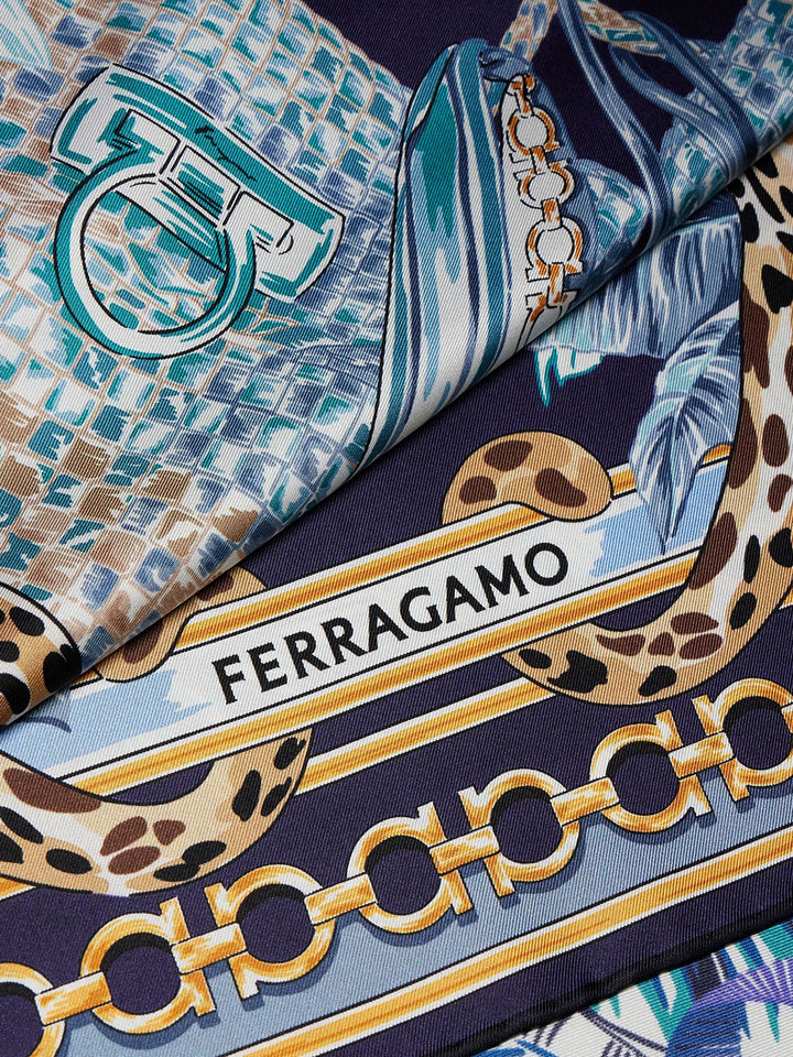 Ferragamo Foulards - Blue | de08f2d7ed2e7b89cf11c7ef7de7b4e887325e6e