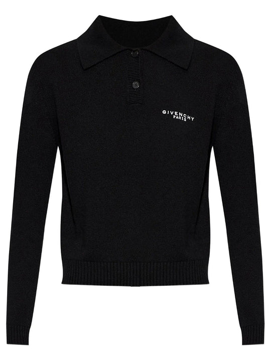 Wool And Cashmere Polo Swater