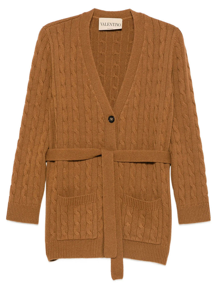 Valentino Garavani Cardigan - Brown | 22a8bb03930add0c19e7a2d77758dbb8f716af7b