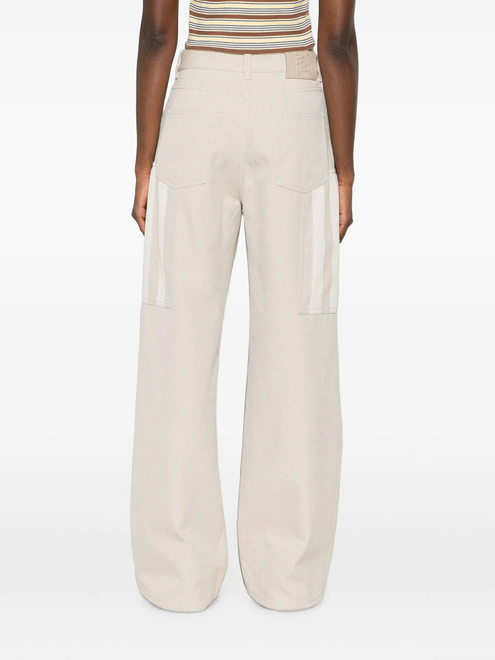 Fendi Wide leg - Nude & Neutrals | 3ac5c16438e1e61a45ee403b37190a0e0fd3a105