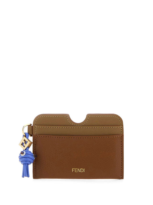 Ff Diamonds Leather Card Case