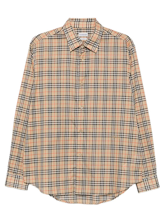 Relaxed Fit Check Cotton Shirt