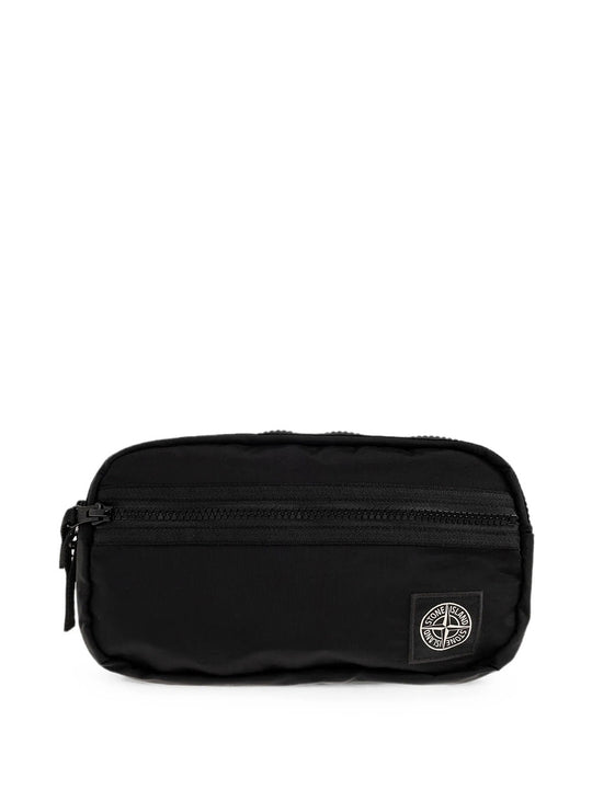 Belt Bag In Nylon With Zip And Compass Badge