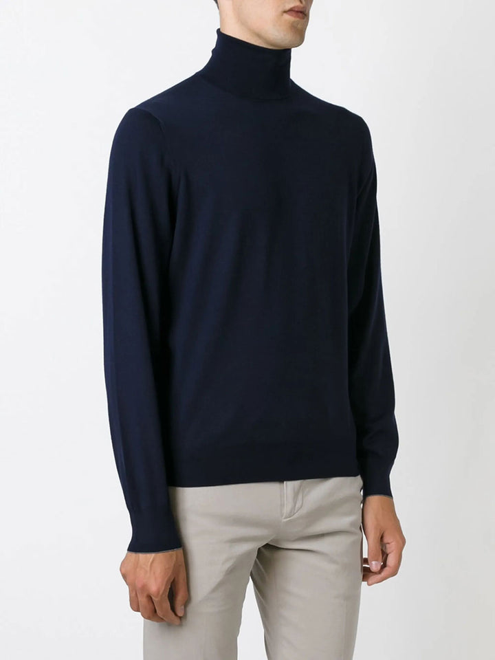 Brunello Cucinelli Turtle neck - Blue | de7c5451182987ab190ab5f15dc8aa40d4034b91