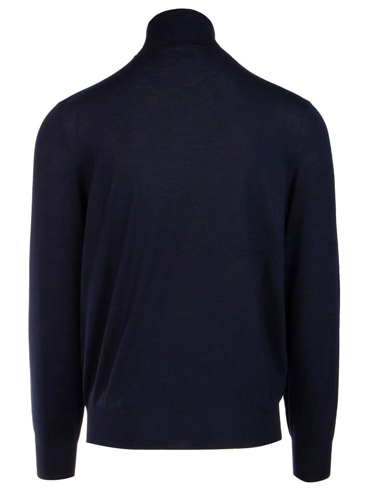 Brunello Cucinelli Turtle neck - Blue | d72aff2d8b0fc2a9ea6ae08cb64ee97db0a1040c