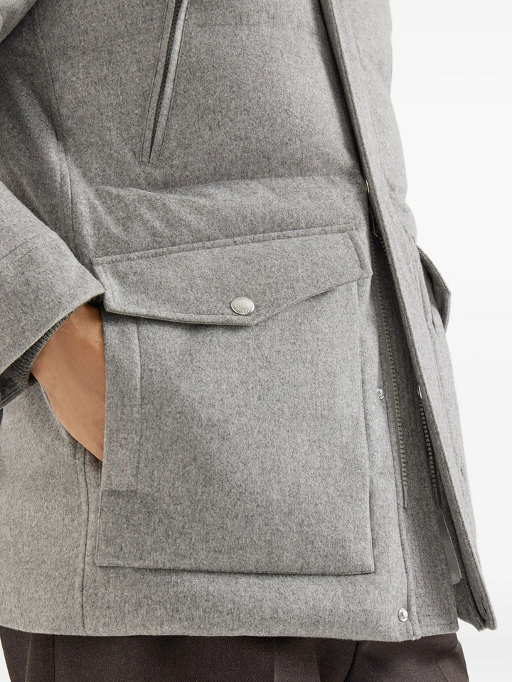 Brunello Cucinelli Down jackets - Grey | d7cbb7d9dc3e4440e0d911f90965eb758f3cb0ed