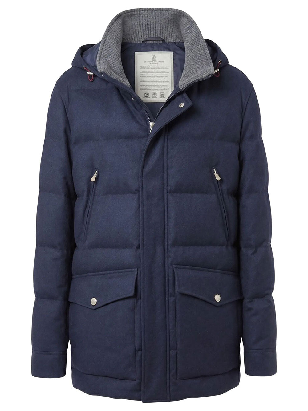 Brunello Cucinelli Down jackets - Blue | d298af0db0a0664ba3e910a365727054ee81288d