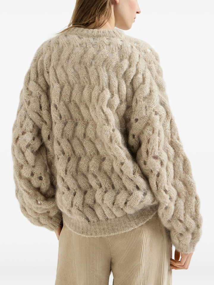 Brunello Cucinelli MAGLIA - Nude & Neutrals | c876e24672e3d444feb7108bc5f494c5602e54ed