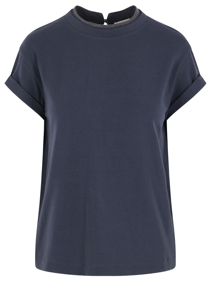 Brunello Cucinelli T-shirts - Blue | 92ba449bbe0fcae975b7986d61041a1b3b0ef7e7