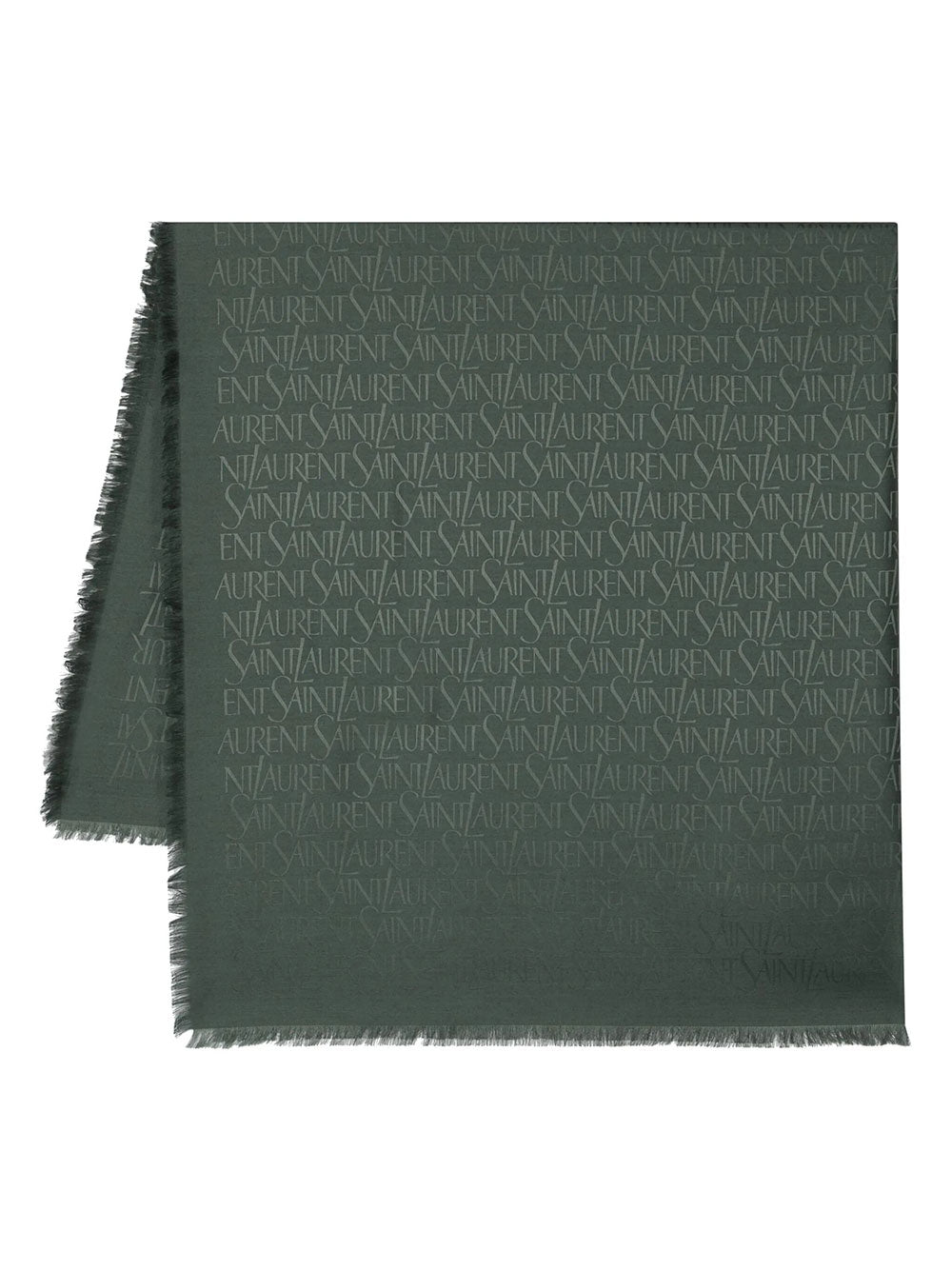 Saint Laurent Paris Scarves - Green | 6e43fa27364faf10856c7163ae2bc15f281e0308
