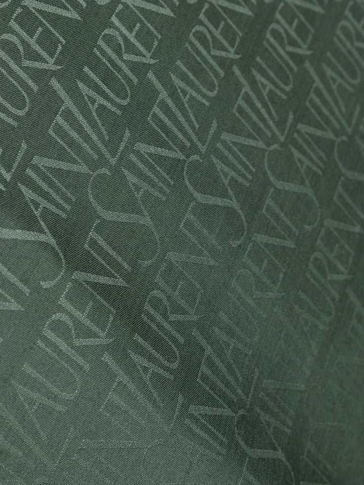Saint Laurent Paris Scarves - Green | b888ffcba1753fff51236e9f126df0499cf1f6cc