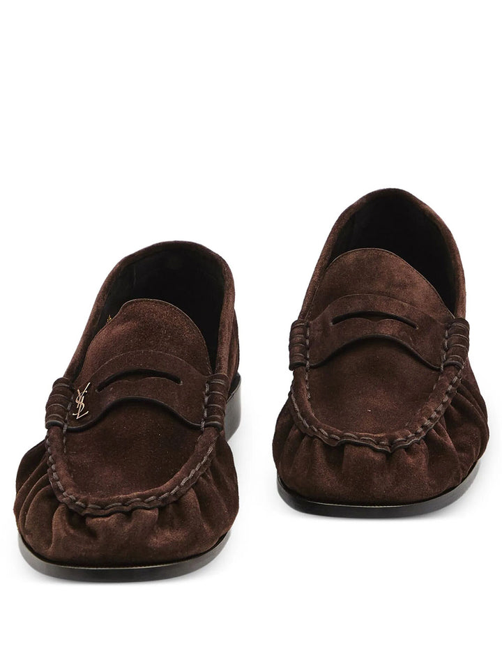 Saint Laurent Paris Loafers - Brown | 8abde576d69f66c949a0d28fbabfd4452e5ff8d1