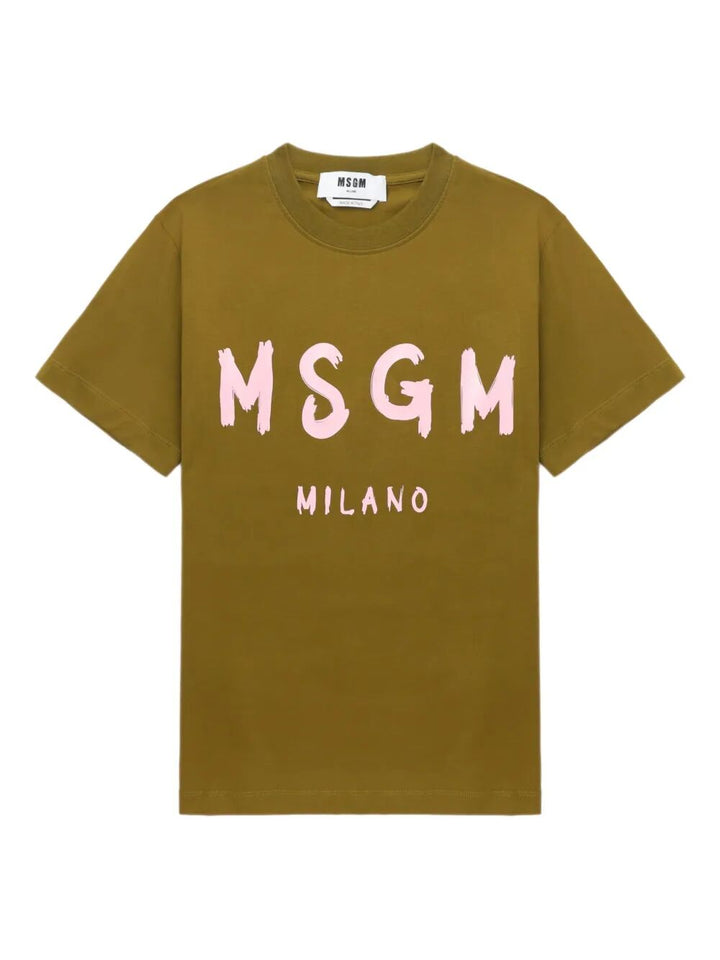 Msgm T-shirts - Green | bb25474fd28b904600d3377bbffc3ee0965749f0