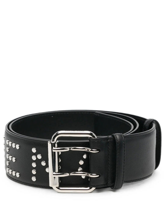 Leather Belt With Studs