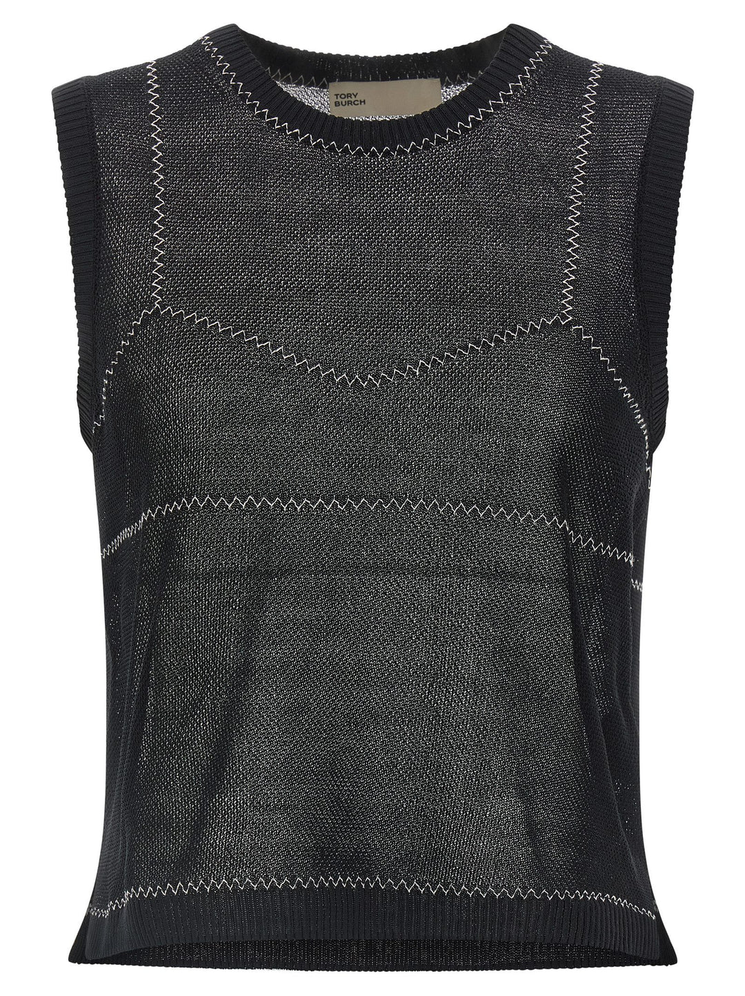 Tory Burch Mesh Top Tops - Black | a244feb1c353b285d3dc244504776169f821d85b
