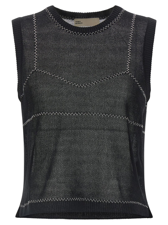 Mesh Top Tops Black