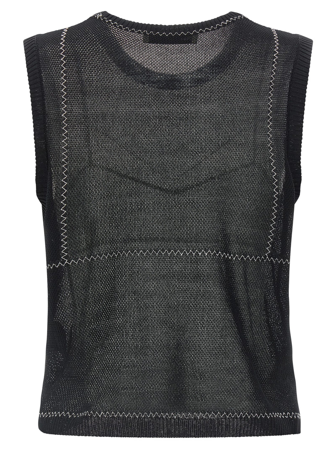 Tory Burch Mesh Top Tops - Black | b018b3383af89de1cbde0bb25cd84a59faf95143
