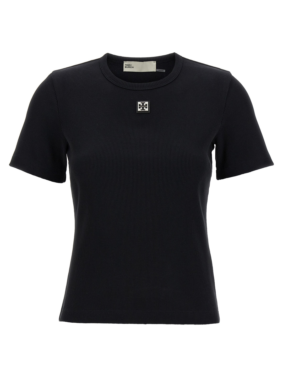 Tory Burch Logo Plaque T-shirt - Black | f1e45cd6fe8ede8e066863d292080bb8ced73479