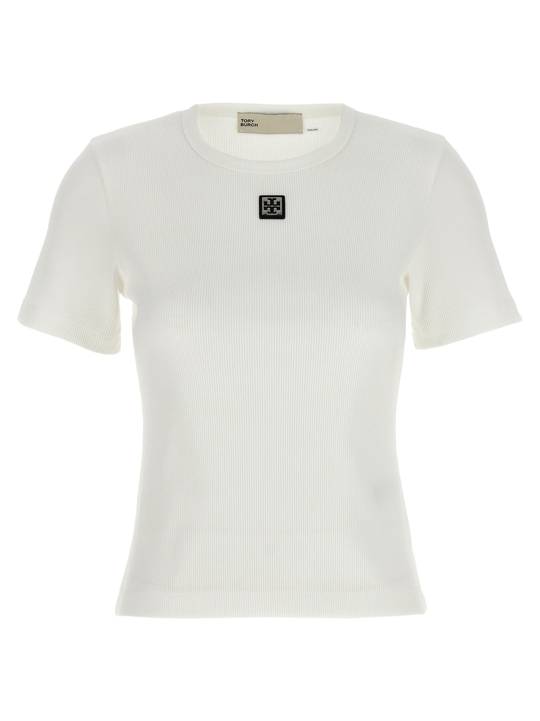 Tory Burch Logo Plaque T-shirt - White | 9428e4875832ed32e0f5a3e74b162ca333d63903