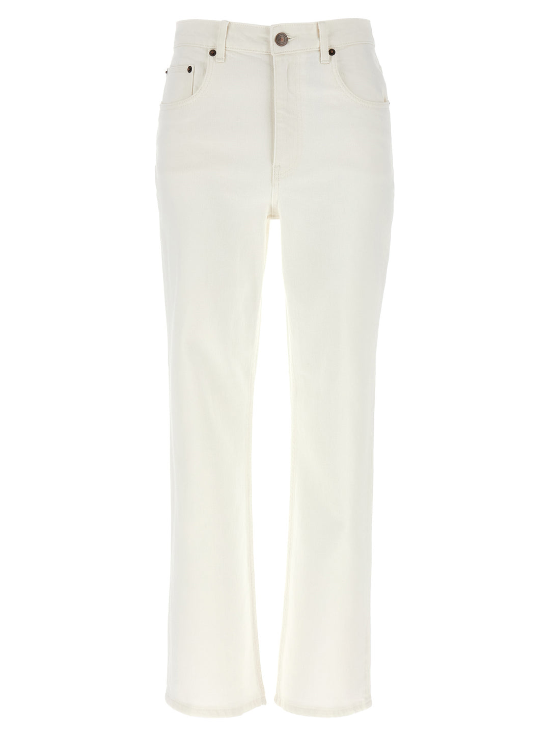Tory Burch Cropped Jeans - White | 87e4ac4ed8a27a803dffacf23ea3b50627d408d1