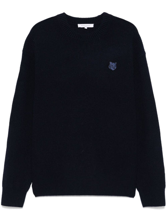 Bold Fox Head Patch Comfort Ribbed Jumper
