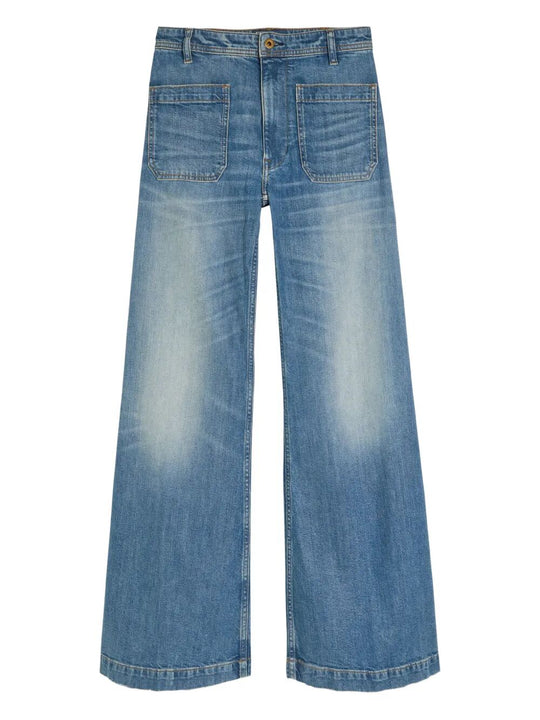Flared Denim Jeans