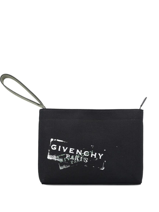 Logo-Print Compact Pouch