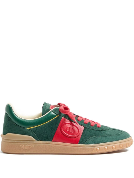 Upvillage Split And Nappa Leather Sneakers